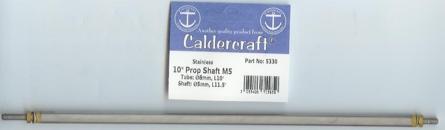 Prop shaft 10" S/steel 5mm